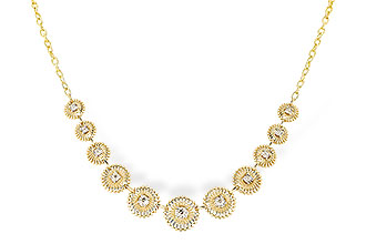 H319-61750: NECKLACE .22 TW (17")
