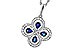 H320-48132: NECKLACE .68 SAPPHIRE TW .96 TGW