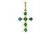 H320-48141: PENDANT .27 TW EMERALD .35 TGW
