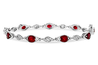 H320-48177: BRACELET 3.68 RUBY 3.92 TGW (7")