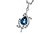 H320-49968: NECK 1.20 LONDON BLUE TOPAZ 1.25 TGW (8x6MM LBT)