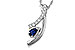 H320-51732: NECKLACE .23 SAPP .40 TGW (5x3 SAPP)