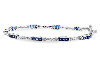 H320-51768: BRACELET 2.10 SAPPHIRE 2.75 TGW (7")
