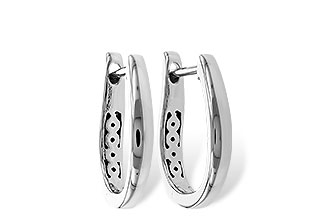 H320-51795: GOLD EARRINGS (15MM)