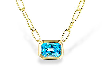 H320-51804: NECKLACE 1.20 SWISS BLUE TOPAZ (18")