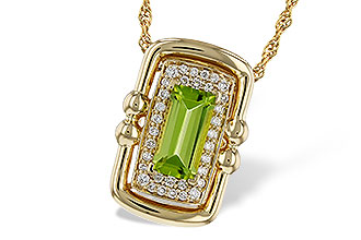 H320-54486: NECKLACE .72 PERIDOT .84 TGW (8x4MM PER)