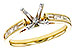 H321-37195: LDS SEMI DIA RG .38 TW BAGUETTES