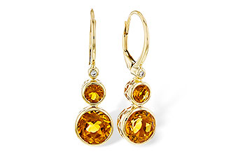 H321-37213: EARR 2.74 TW CITRINE 2.76 TGW (4MM/7MM CIT)