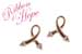 K045-99959: PINK GOLD EARRINGS .07 TW