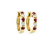 K046-85386: EARRINGS .33 RUBY .52 TGW