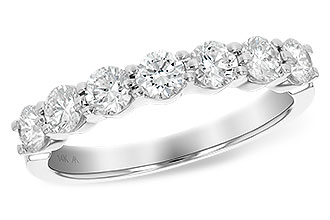 K138-69986: LDS DIA WED RG 1.00 TW (7 STONES)