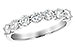 K138-69986: LDS DIA WED RG 1.00 TW (7 STONES)
