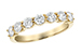 K138-69986: LDS DIA WED RG 1.00 TW (7 STONES)
