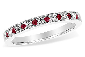 K229-60841: LDS WED RG .12 RUBY .21 TGW