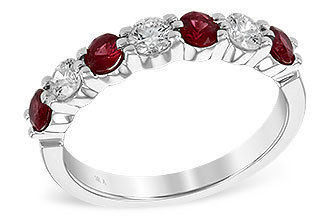 K231-42695: LDS WED RG .64 RUBY 1.03 TGW