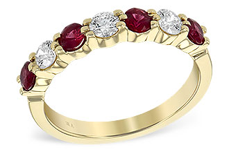 K231-42695: LDS WED RG .64 RUBY 1.03 TGW