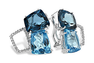 K234-12722: EARR 10.80 BLUE TOPAZ 11.00 TGW