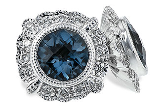 K235-02659: EARR 1.03 BLUE TOPAZ 1.17 TGW