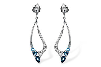 K235-07195: EARR .98 BLUE TOPAZ 1.25 TGW