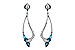 K235-07195: EARR .98 BLUE TOPAZ 1.25 TGW