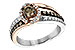 K235-07222: LDS DIA RG .40 BROWN CTR .97 TW