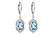 K235-09086: EARR 2.24 AQUA 2.43 TGW (8x6MM AQ)