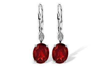 K235-99922: EARR 3.45 TW GARNET 3.50 TGW (9x7MM GAR)