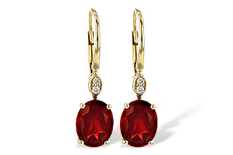 K235-99922: EARR 3.45 TW GARNET 3.50 TGW (9x7MM GAR)