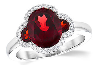 K318-70904: LDS RG 3.29 TW GARNET 3.45 TGW