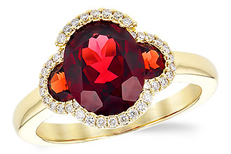 K318-70904: LDS RG 3.29 TW GARNET 3.45 TGW