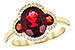 K318-70904: LDS RG 3.29 TW GARNET 3.45 TGW