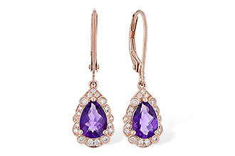 K318-71813: EARR 1.15 TW AMETHYST 1.30 TGW