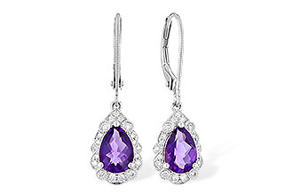 K318-71813: EARR 1.15 TW AMETHYST 1.30 TGW