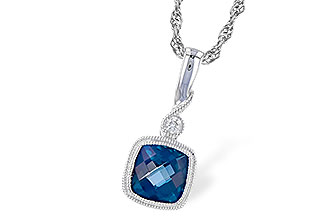 K319-55368: NECK 1.05 LONDON BLUE TOPAZ 1.07 TGW