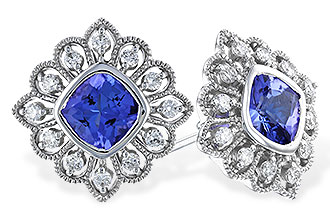 K319-58177: EARR 1.29 TW TANZANITE 1.55 TGW (5MM TANZ)