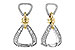 K319-62650: EARRINGS .50 TW