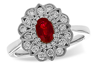 K319-62668: LDS RG .55 TW RUBY 1.07 TGW (6x4MM RUBY)