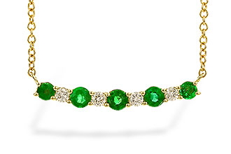 K319-62677: NECK .43 TW EMERALD .55 TGW