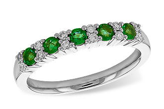 K319-62704: LDS WED RG .33 EMERALD .47 TGW