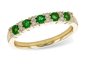 K319-62704: LDS WED RG .33 EMERALD .47 TGW