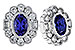 K320-47241: EARRINGS .93 TW TANZANITE 1.40 TGW