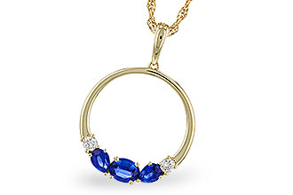 K320-48113: NECKLACE .81 SAPP .91 TGW