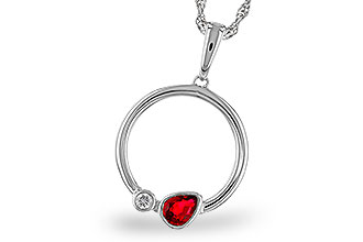 K320-48159: NECKLACE .24 RUBY .26 TGW