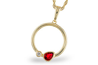 K320-48159: NECKLACE .24 RUBY .26 TGW