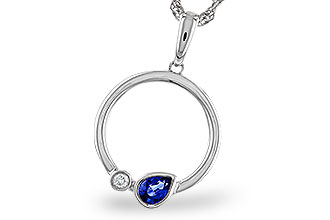 K320-48168: NECKLACE .26 SAPPHIRE .28 TGW