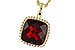 K320-49059: NECKLACE 9.26 GARNET 9.51 TGW (12MM CU)