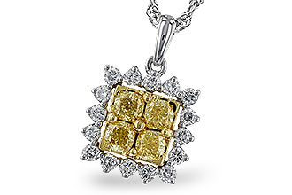 K320-49950: NECK .76 FANCY YELLOW DIAMONDS 1.09 TW