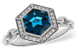 K320-51768: LDS RG 2.03 LONDON BLUE TOPAZ 2.14 TGW (7.5MM LBT)