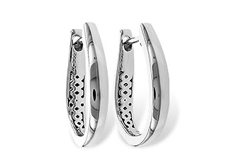K320-51804: GOLD EARRINGS (17MM)