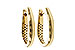 K320-51804: GOLD EARRINGS (17MM)